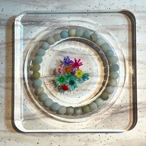 Handmade Frosted Amazonite Bead Bracelet